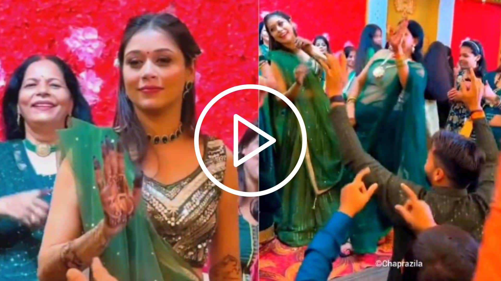 [Watch] Mukesh Kumar & His Wife's Dance On Bhojpuri Song at Their Haldi Ceremony 